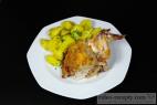 Recept Grilled chicken in the oven - chicken with potatoes - a proposal for serving