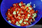 Recept Chickpea crisps - vegetable salad - production