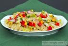 Recept Mixed vegetable salad - pasta salad - a tip for serving