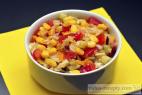 Recept Mixed vegetable salad - salad with sweetcorn - a tip for serving