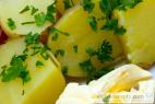 Recept Potatoes in their skin - potatoes in their skin - a tip for serving