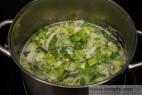 Recept Leek soup with cheese croutons - leek soup - preparation