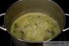 Recept Leek soup with cheese croutons - leek soup - preparation