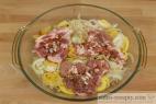 Recept Roasted pork neck on bacon - roasted pork - preparation