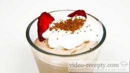 Homemade chocolate quark dessert