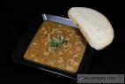 Recept Cowboy´s beans with sausage - pork goulash with bread - a proposal for serving