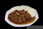 Recept Cowboy´s beans with sausage - pork goulash with dumplings - a proposal for serving