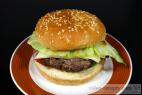 Recept Homemade juicy hamburger - hamburger - a proposal for serving