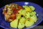Recept Chicken thighs with garlic - chicken - a proposal for serving