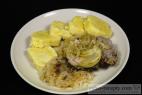 Recept Sweet braised white cabbage - pork, dumplings and sauerkraut - proposal for serving